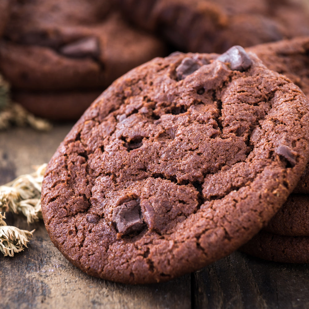 DromeDairy™: Keto Flourless Chewy Double Chocolate Chip Cookies